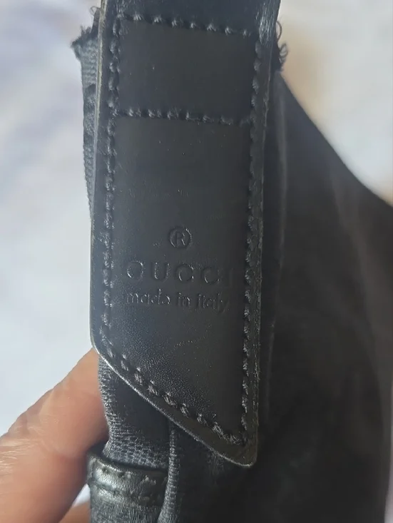 Gucci Black GG Monogram Crossbody Tote - Picture 3 of 10